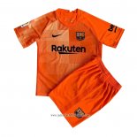 Camiseta Barcelona Portero 2021 2022 Nino Naranja