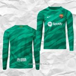 Camiseta Barcelona Portero 2023 2024 Manga Larga Verde