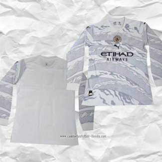 Camiseta Manchester City Chinese New Year 2023 2024 Manga Larga