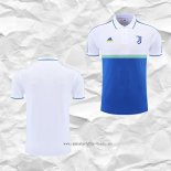 Camiseta Polo del Juventus 2022 2023 Blanco y Azul