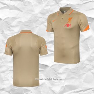 Camiseta Polo del Liverpool 2021 2022 Amarillo