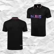 Camiseta Polo del Paris Saint-Germain 2021 2022 Negro