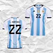 Camiseta Primera Argentina Jugador L.Martinez 2022