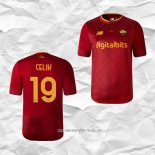 Camiseta Primera Roma Jugador Celik 2022 2023
