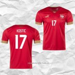 Camiseta Primera Serbia Jugador Kostic 2022