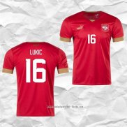 Camiseta Primera Serbia Jugador Lukic 2022