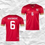 Camiseta Primera Serbia Jugador Maksimovic 2022
