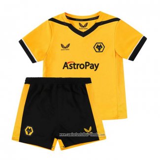 Camiseta Primera Wolves 2022 2023 Nino