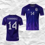 Camiseta Segunda Argentina Jugador Fernandez 2022