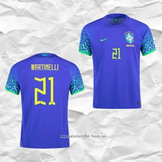 Camiseta Segunda Brasil Jugador Martinelli 2022