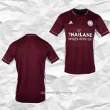 Camiseta Segunda Leicester City 2020 2021 Granate Tailandia