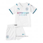 Camiseta Segunda Manchester City 2021 2022 Nino