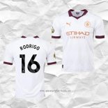 Camiseta Segunda Manchester City Jugador Rodrigo 2023 2024