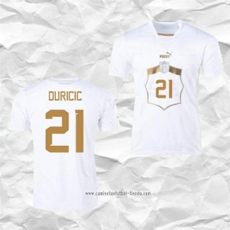 Camiseta Segunda Serbia Jugador Duricic 2022