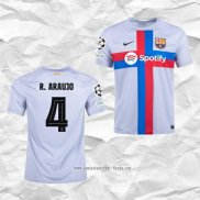 Camiseta Tercera Barcelona Jugador R.Araujo 2022 2023