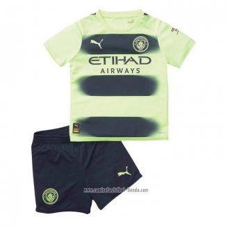 Camiseta Tercera Manchester City 2022 2023 Nino