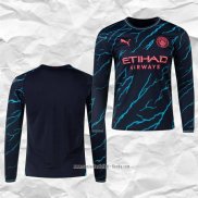 Camiseta Tercera Manchester City 2023 2024 Manga Larga