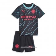 Camiseta Tercera Manchester City 2023 2024 Nino