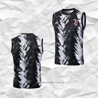 Camiseta de Entrenamiento Juventus 2023 2024 Sin Mangas Negro y Gris