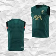 Camiseta de Entrenamiento Liverpool 2022 2023 Sin Mangas Verde
