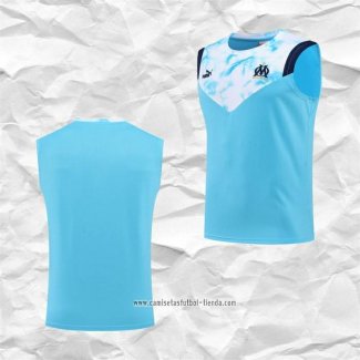 Camiseta de Entrenamiento Olympique Marsella 2022 2023 Sin Mangas Azul