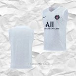 Camiseta de Entrenamiento Paris Saint-Germain 2022 2023 Sin Mangas Blanco