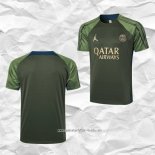 Camiseta de Entrenamiento Paris Saint-Germain Jordan 2024 2025 Verde