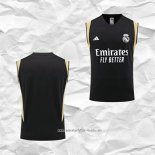 Camiseta de Entrenamiento Real Madrid 2023 2024 Sin Mangas Negro