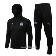 Chandal con Capucha del Olympique Marsella 2021 2022 Negro