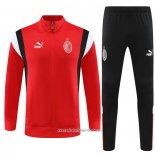 Chandal de Chaqueta del AC Milan 2023 2024 Nino Rojo