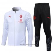 Chandal de Chaqueta del AC Milan 2023 2024 Blanco