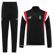 Chandal de Chaqueta del AC Milan 2023 2024 Negro