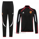 Chandal de Chaqueta del Manchester United Teamgeist 2021 2022 Negro