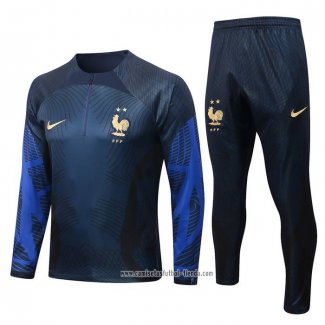 Chandal de Sudadera del Francia 2022 2023 Azul Oscuro