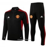 Chandal de Sudadera del Manchester United 2022 2023 Negro