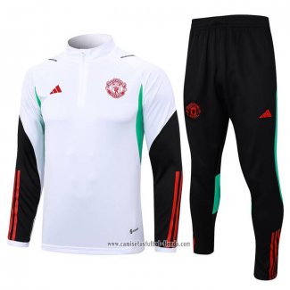 Chandal de Sudadera del Manchester United 2023 2024 Nino Blanco