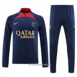 Chandal de Sudadera del Paris Saint-Germain 2023 2024 Azul