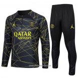 Chandal de Sudadera del Paris Saint-Germain Jordan 2023 2024 Nino Negro