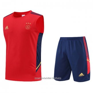 Chandal del Ajax 2022 2023 Sin Mangas Rojo