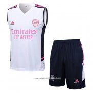 Chandal del Arsenal 2023 2024 Sin Mangas Blanco