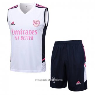 Chandal del Arsenal 2023 2024 Sin Mangas Blanco