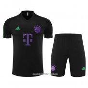 Chandal del Bayern Munich 2023 2024 Manga Corta Negro - Pantalon Corto