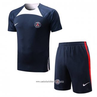 Chandal del Paris Saint-Germain 2022-2023 Manga Corta Azul - Pantalon Corto