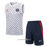 Chandal del Paris Saint-Germain Jordan 2022 2023 Sin Mangas Blanco