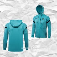 Chaqueta con Capucha del Inter Milan 2021 2022 Azul