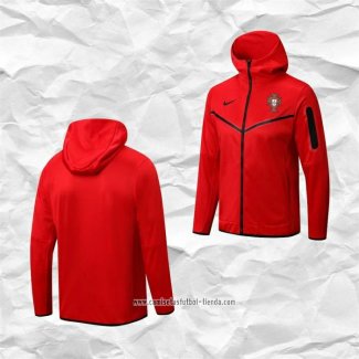 Chaqueta con Capucha del Portugal 2022 2023 Rojo