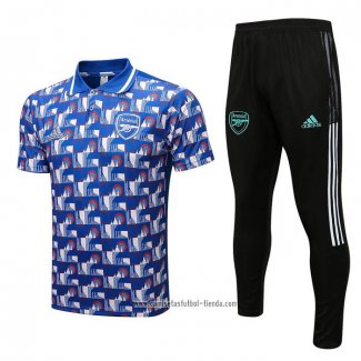 Conjunto Polo del Arsenal 2022-2023 Azul