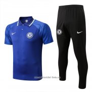 Conjunto Polo del Chelsea 2022 2023 Azul