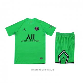 Camiseta Paris Saint-Germain Portero 2021 2022 Nino Verde