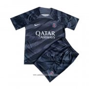 Camiseta Paris Saint-Germain Portero 2023 2024 Nino Negro